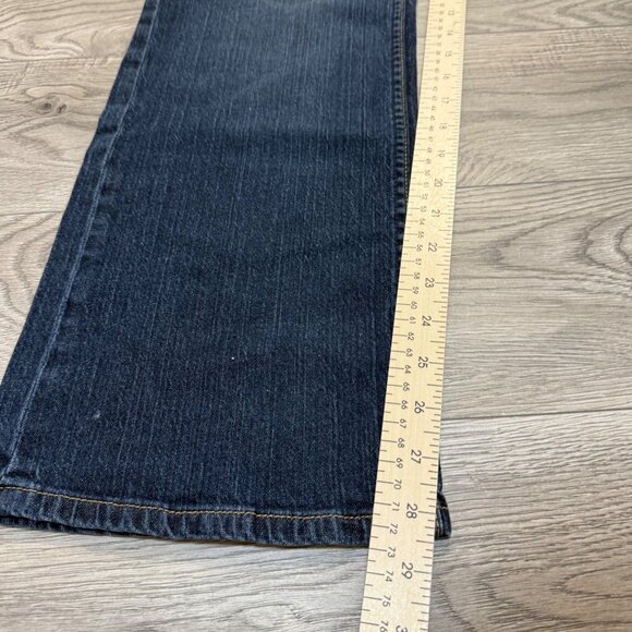 Coldwater Creek Womens Dark Wash Denim Jeans P16 Bootcut Mid Rise Stretch - Picture 9 of 13